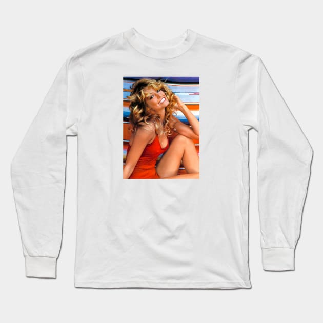 farrah fawcett Long Sleeve T-Shirt by herry.le